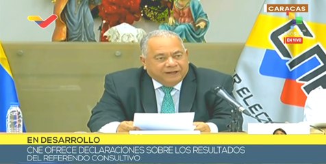 Autoridades del CNE ofrecen declaraciones sobre referendo del Esequibo