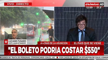 Fusaro: "Según nuestro 'índice bondi', el boleto debería estar a $500"