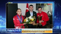 Boks Şampiyonası’nda altın madalya kazanan Milli Boksör ve antrenörü Gülyalı Belediyesine konuk oldu