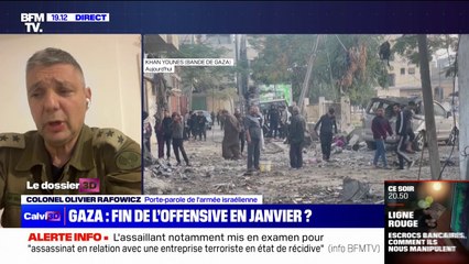 Gaza: "Nous faisons tout pour assurer que les populations civiles se déplacent" explique le colonel Olivier Rafowicz, porte-parole de Tsahal