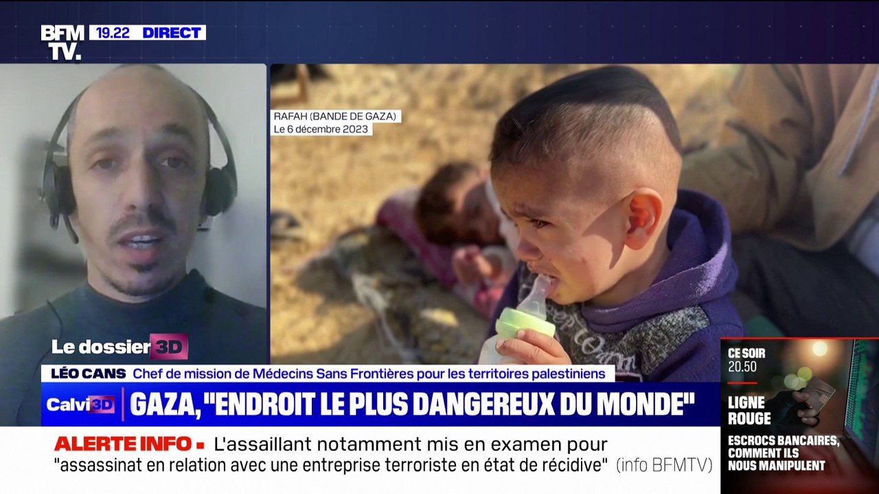 Gaza: "Il n'y a aucun endroit qui est safe dans la bande" indique Léo Cans, Médecins Sans Frontières