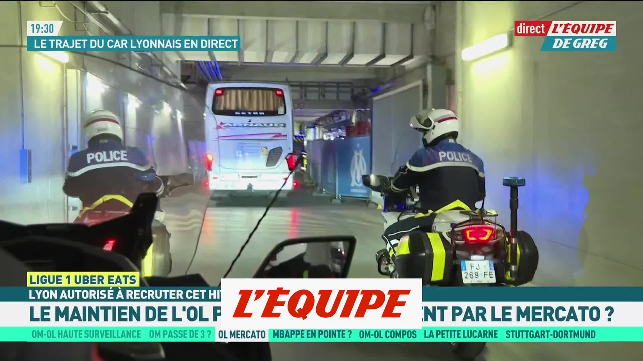 Le car de l'OL est arrivé au Vélodrome sans incident - Foot - L1 - OL