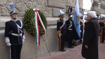 San Marino, l'omaggio di Mattarella all'Ara dei Volontari
