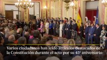 El discurso de una “superviviente” de la violencia machista en el aniversario de la Constitución