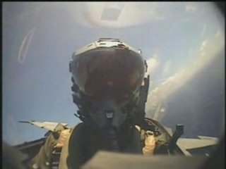 F/A-18 Pilot Flying Over Ocean