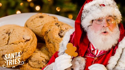 Santa Tries The Most Iconic Christmas Cookies