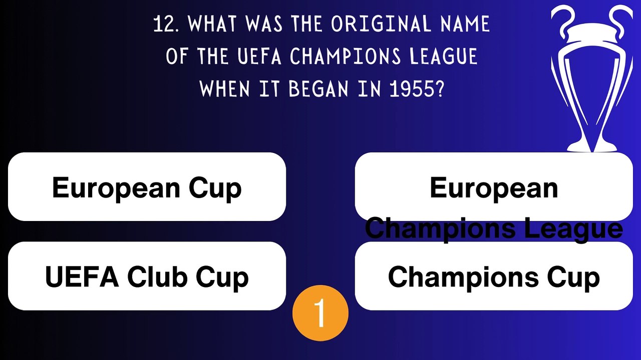 Champions League Showdown The Ultimate Football Quiz video Dailymotion