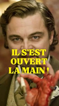 LEONARDO DICAPRIO s’est ouvert la main sur Django Unchained !