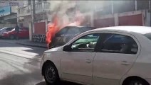 Carro é encontrado em chamas em Salvador