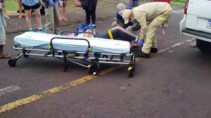 Vítima de acidente no Santa Cruz sofre luxação em joelho