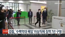 검찰, '수백억대 배임' 이상직에 징역 7년 구형