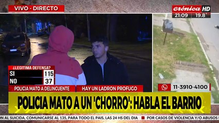 Policía mató a delincuente: habla el barrio