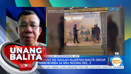 Panayam kay Col. Medel Aguilar, Spokesperson, AFP (December 7, 2023) | UB