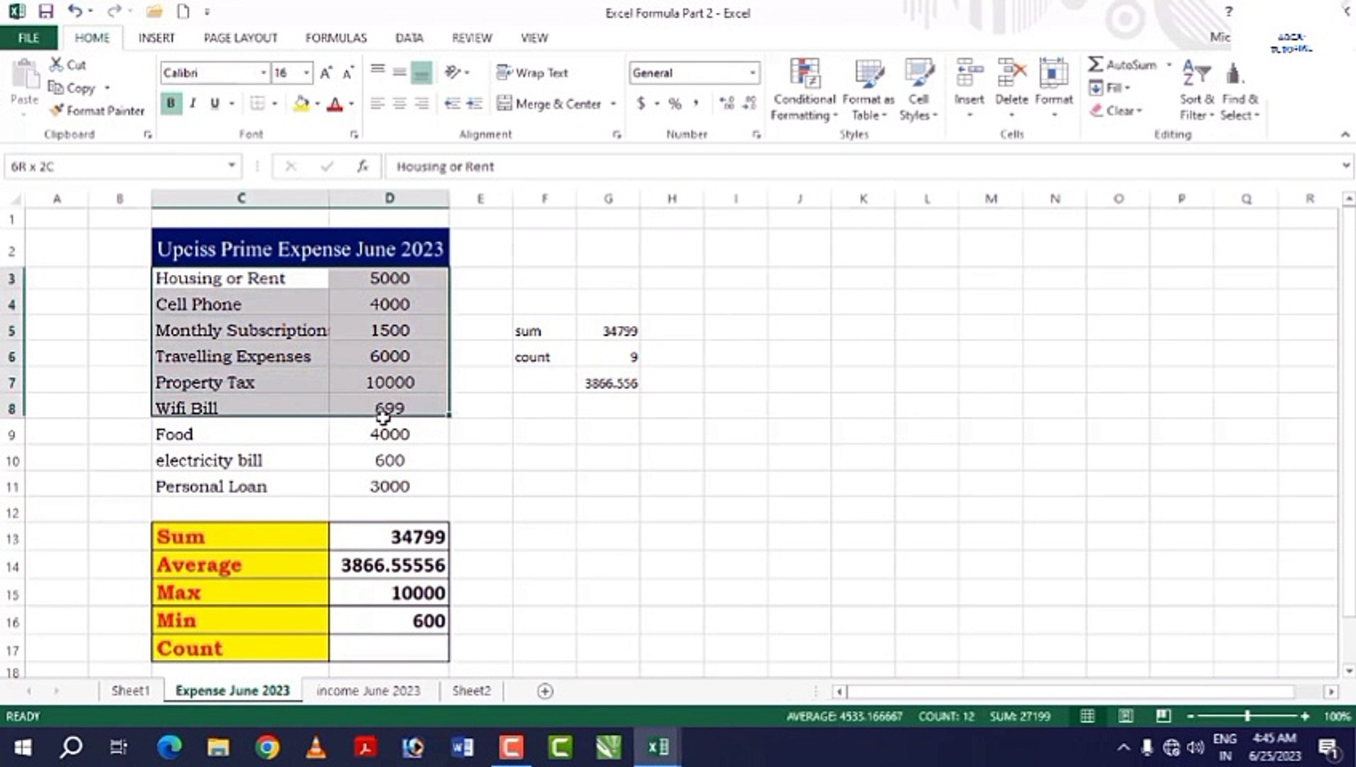 ⁣Ms Excel Basic To Advance Tutorial For Beginners with free certification by google (class-23)