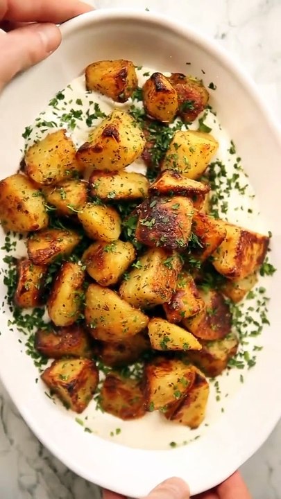 Crispy potatoes are a quick and delicious snack