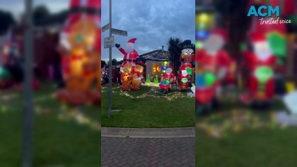 Christmas decorations at 3 Hickory Street, Thurgoona
