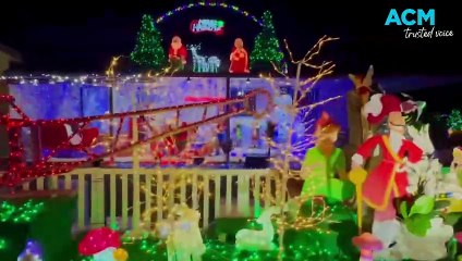 Christmas decorations at 1 Gordon Street, Chiltern