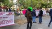 Ex trabajadores de Ferromex se manifiestan para exigir una indemnización justa