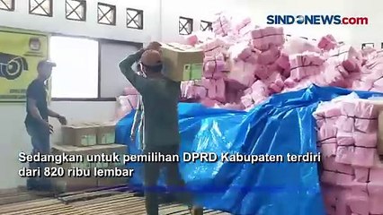KPU Distribusikan Lebih dari 2,4 Juta Surat  Suara di Lampung Selatan