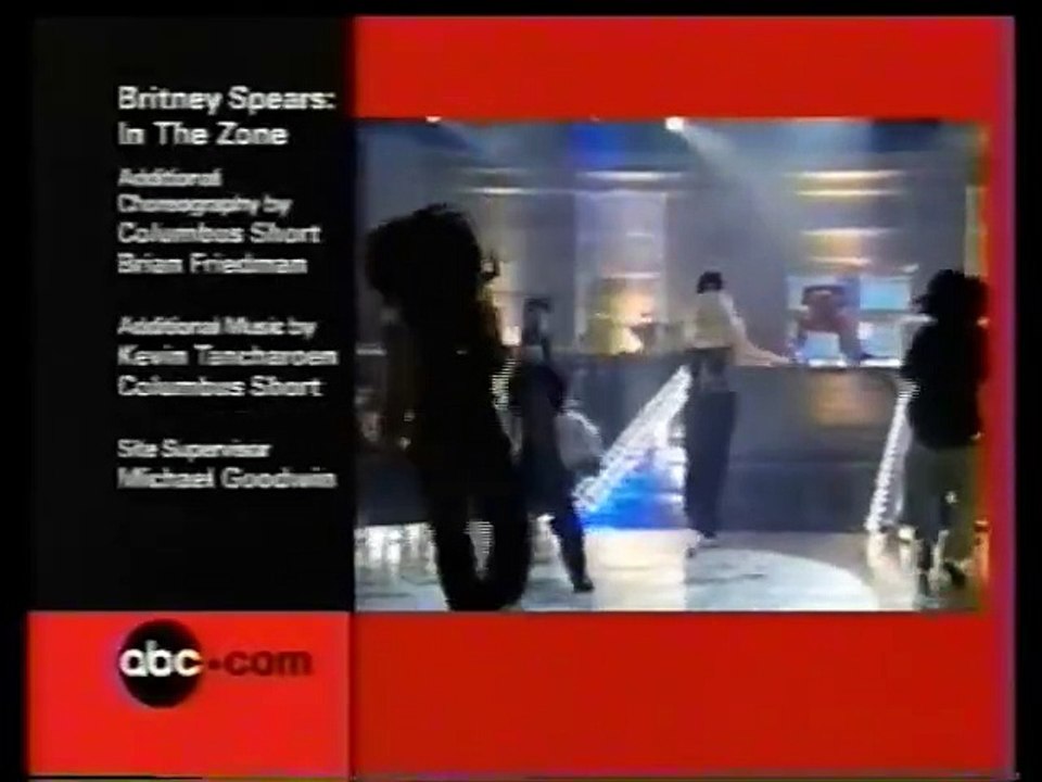 Britney Spears: In The Zone ABC Split Screen Credits