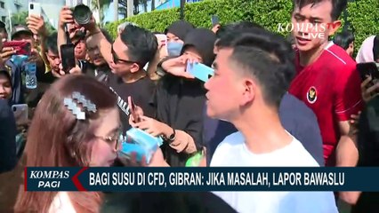 Bagi-Bagi Susu di CFD Dipermasalahkan, Gibran: Silahkan Lapor Bawaslu