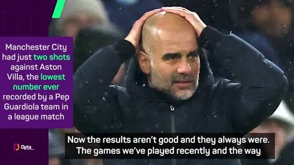 Beaten by the better team - Pep on City's loss at Villa