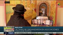 En Bolivia, víctimas de violaciones a los derechos humanos exigen justicia