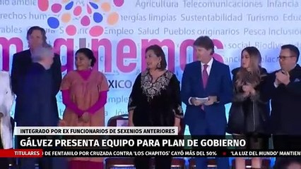 Xóchitl Gálvez presenta a su equipo para Plan de Gobierno