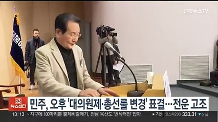 민주, 오후 '대의원제 축소·총선룰 변경' 표결…전운 고조