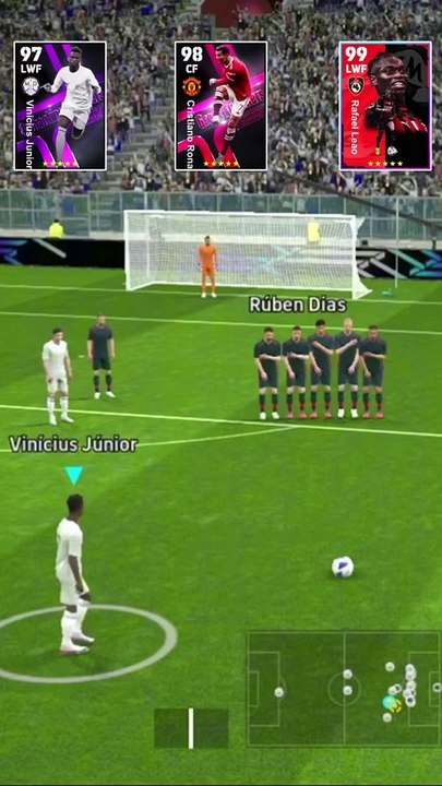 Vinicius Junior vs Cristiano Ronaldo vs Rafael Leao Free Kick Challenge  eFootball 2024 Mobile