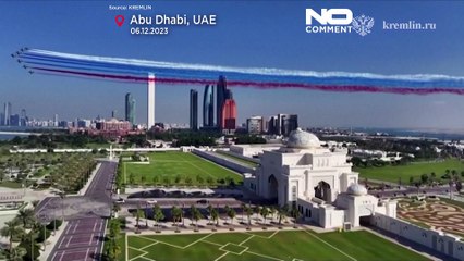 شاهد: الرئيس الروسي في أبو ظبي بهدف مناقشة الحرب الإسرائيلية على غزة