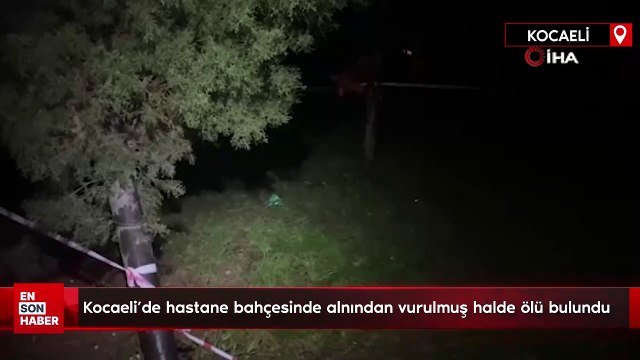 Kocaeli'de hastane bahçesinde alnından vurulmuş halde ölü bulundu