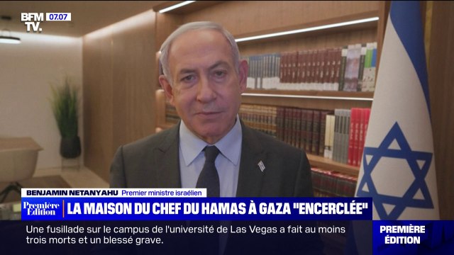 Gaza: Benjamin Netanyahu affirme que la maison du chef du Hamas est encerclée à Khan Younès