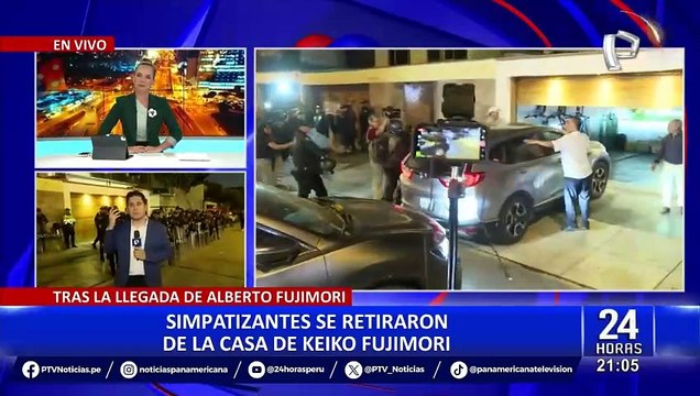 Alberto Fujimori ya se encuentra en la casa de su hija Keiko Fujimori