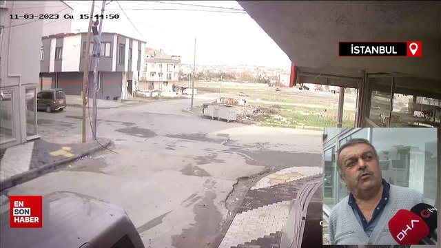 İstanbul'da canını hiçe sayan hırsız: Telefon kablosunu çaldığı anlar kamerada