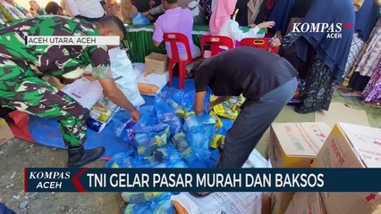 TNI Gelar Pasar Murah Dan Baksos