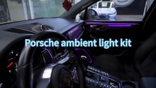 Car Lighting System 64 Colors Interior Atmosphere Light Ambient Light For Porsche Macan 2021-2023