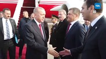 Cumhurbaşkanı Erdoğan, 6 yıl sonra ilk kez Atina'ya gitti; Yunan Dışişleri Bakanı tarafından karşılandı