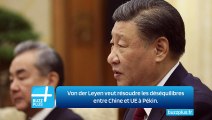 Von der Leyen veut résoudre les déséquilibres entre Chine et UE à Pékin.