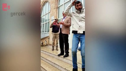 Müftü, işçileri camiden çıkarmak istedi