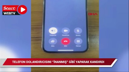 Kendisini arayan telefon dolandırıcısını ‘inanmış’ gibi yaparak kandırdı; o anları kaydetti