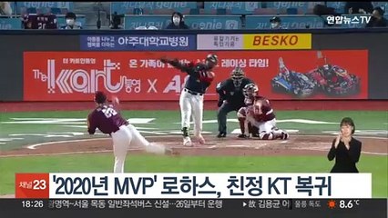 '2020년 MVP' 로하스, 친정 KT 복귀