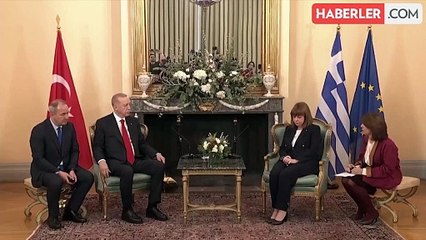 Cumhurbaşkanı Erdoğan 6 yıl sonra Atina'da: Burada olmaktan çok mutluyum