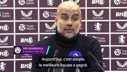 15e j. - Guardiola : "Aujourd'hui, c'est simple, la meilleure équipe a gagné"