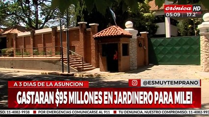 De la motosierra a la podadora de lujo: gastarán $95 millones en el nuevo jardín de Javier Milei