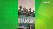 Em festa do título, jogadores do Palmeiras provocam Santos, Flamengo e jogadores do Botafogo