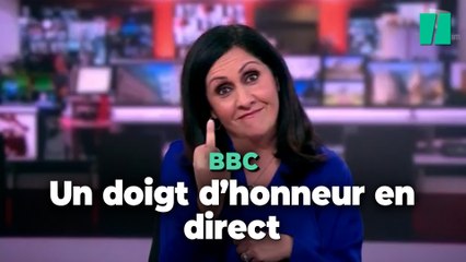 Une présentatrice de la BBC s’excuse après un doigt d’honneur en direct