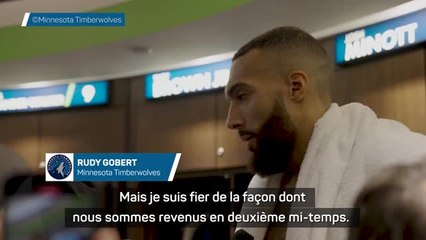 Timberwolves - Gobert : "Je suis fier de la façon dont nous sommes revenus "