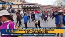 Cusco: anuncian tres días de manifestaciones contra el gobierno de Dina Boluarte
