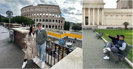 Piero Quispe se fue a Italia con su enamorada Cielo Berrios